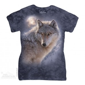 冒险狼 ADVENTURE WOLF 动物图案 Ladies T恤 THE MOUNTAIN 3D女士T恤