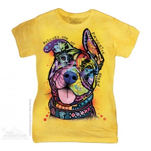 我的最爱 MY FAVORITE BREED 狗狗图案 Ladies T恤 THE MOUNTAIN 3D女士T恤