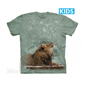 雪中雄狮 LUKE IN SNOWFALL -Kids 狮子图案T恤 THE MOUNTAIN 3DT恤【少女|儿童】