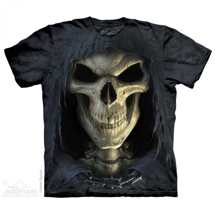 THE MOUNTAIN 3DT恤 骷髅图案T恤 死神 经典骷髅