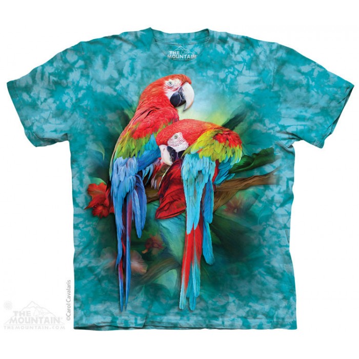 金刚鹦鹉 MACAW MATES 鸟类图案T恤 THE MOUNTAIN 3DT恤（2016）| TMTEE.com