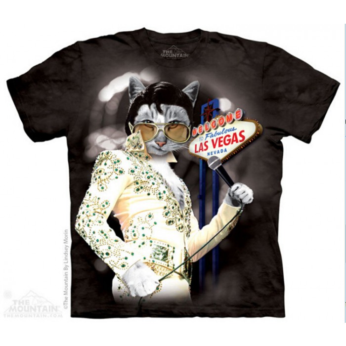 猫王 MEOWIS PAWSLEY 猫咪图案T恤 THE MOUNTAIN 3DT恤（2016）| TMTEE.com