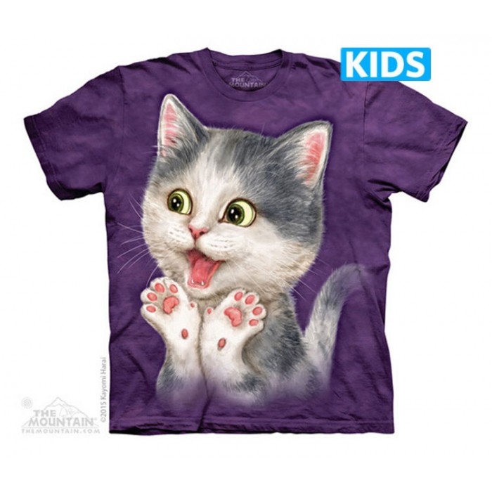 好可爱 That's Lovely - Kids 猫咪T恤 美国 THE MOUNTAIN 3DT恤(2016)【少女|儿童】|TMTEE.com