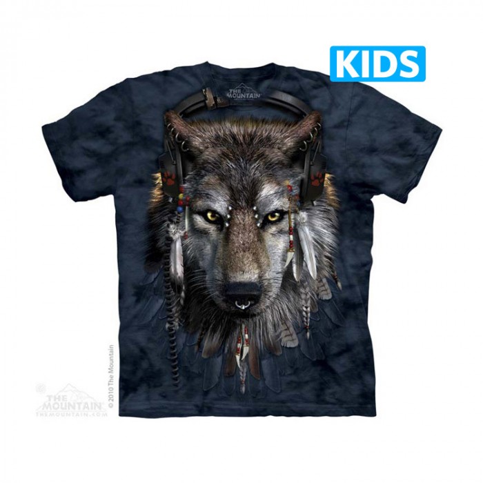 DJ狼 DJ FEN - Kids 猛兽图案T恤 美国 THE MOUNTAIN 3DT恤(2015)【少女|儿童】|TMTEE.com