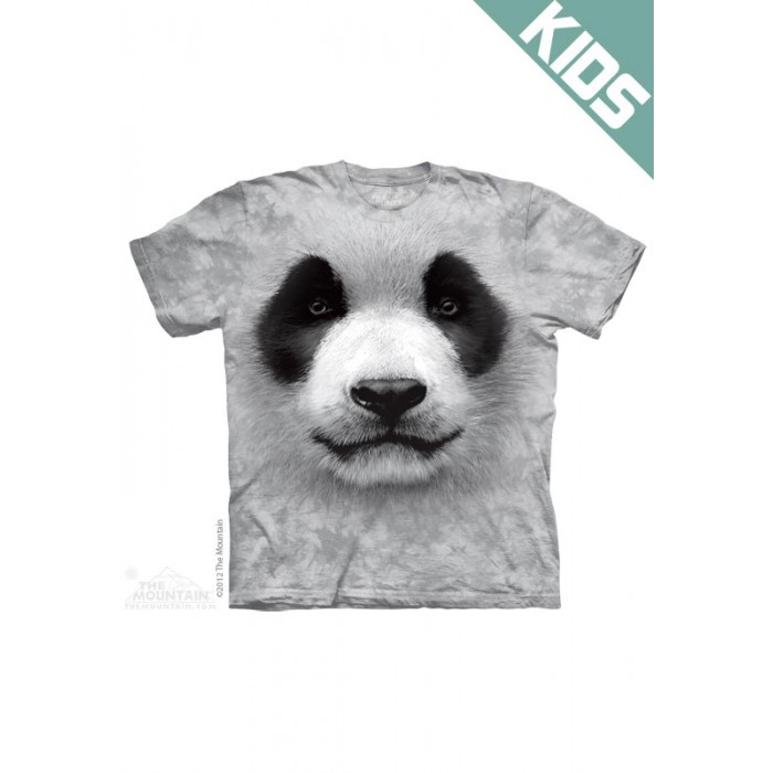 熊猫大脸BIG FACE PANDA - Kids动物图案T恤 THE MOUNTAIN 3DT恤【少女|儿童】