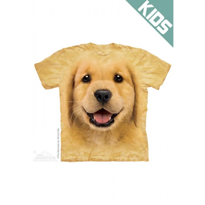 黄金猎犬GOLDEN RETRIEVER PUP - Kids宠物图案T恤 THE MOUNTAIN 3DT恤【少女|儿童】