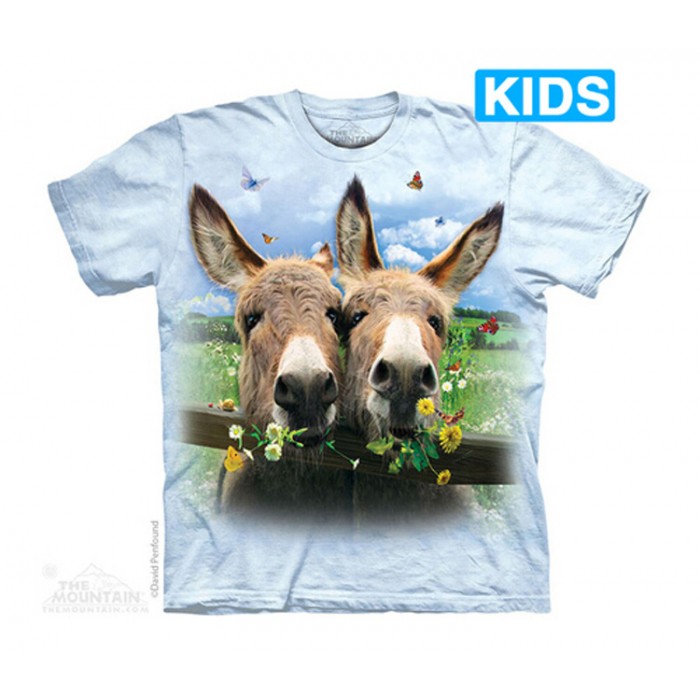 毛驴黛西 DONKEY DAISY - Kids 野生动物T恤 美国 THE MOUNTAIN 3DT恤(2016)【少女|儿童】|TMTEE.com