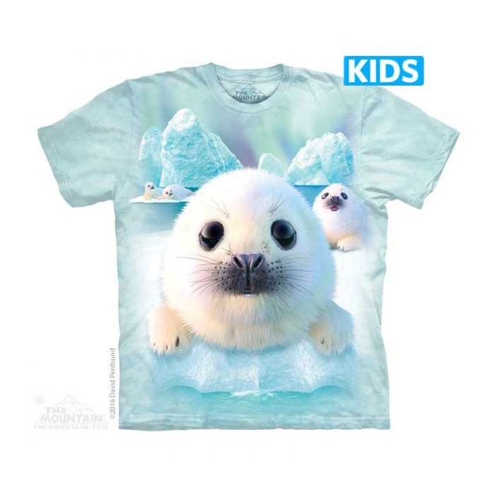 海豹宝宝 Sealpups -Kids 海洋动物T恤 THE MOUNTAIN 3DT恤【少女|儿童】(2017) |TMTEE.com