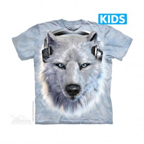 DJ白狼 WHITE WOLF DJ -Kids 猛兽图案T恤 THE MOUNTAIN 3DT恤【少女|儿童】