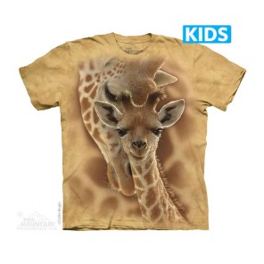 小长颈鹿 NEWBORN GIRAFFE -Kids 野生动物T恤 THE MOUNTAIN 3DT恤【少女|儿童】