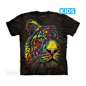 彩虹虎 Rainbow Tiger -Kids 猛兽图案T恤 THE MOUNTAIN 3DT恤【少女|儿童】