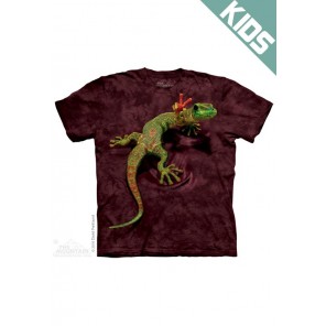 壁虎Peace Out Gecko -Kids动物图案T恤 THE MOUNTAIN 3DT恤【少女|儿童】