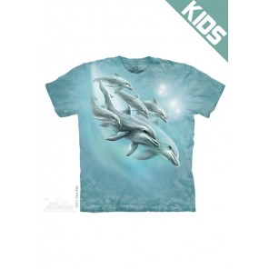 海豚潜水DOLPHIN DIVE -Kids  海洋图案T恤 THE MOUNTAIN 3DT恤【少女|儿童】