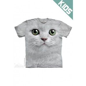 绿眼睛GREEN EYES FACE -Kids猫咪图案T恤 THE MOUNTAIN 3DT恤【少女|儿童】