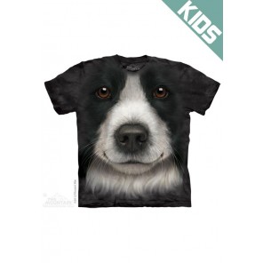 边境牧羊犬BORDER COLLIE -Kids宠物图案T恤 THE MOUNTAIN 3DT恤【少女|儿童】