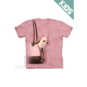 吉娃娃HANDBAG CHIHUAHUA -Kids宠物图案T恤 THE MOUNTAIN 3DT恤【少女|儿童】