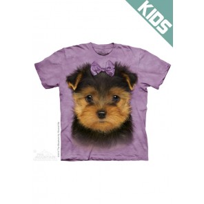 约克夏YORKSHIRE TERRIER -Kids宠物图案T恤 THE MOUNTAIN 3DT恤【少女|儿童】