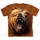 THE MOUNTAIN 3DT恤 熊图案T恤 灰熊嘶吼 虎豹狮-猛兽