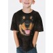 新款洛威拿小狗BF Rottweiler Puppy -Kids宠物图案T恤 THE MOUNTAIN 3DT恤 (2017)【少女|儿童】