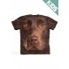 巧克力拉布Chocolate Lab Face - Kids宠物狗图案T恤 THE MOUNTAIN 3DT恤【少女|儿童】