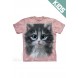 美丽小猫PRETTY IN PINK KITTEN - Kids猫咪图案T恤 THE MOUNTAIN 3DT恤【少女|儿童】