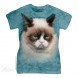 臭脸猫 GRUMPY CAT 猫咪图案 Ladies T恤 THE MOUNTAIN 3D女士T恤 | TMTEE.com THE MOUNTAIN 中国在线商店