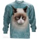 臭脸猫 GRUMPY CAT LS 猫咪图案长袖T恤 THE MOUNTAIN 3D长袖T恤